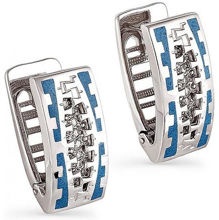 

Серьги женские из серебра Kabarovsky 12-023-8103, swarovski, 12-023-8103