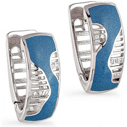 

Серьги женские из серебра Kabarovsky 12-020-8103, swarovski, 12-020-8103