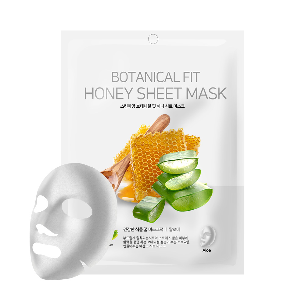 

Маска с мёдом и алоэ NO:HJ Skinmaman Botanical Fit Honey Sheet Mask Aloe 10 шт, Skinmaman Botanical Fit Honey Sheet Mask Aloe