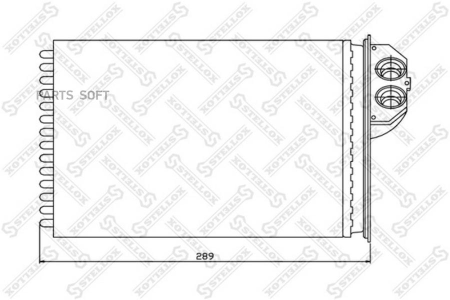 

10-35091-SX_радиатор печки Peugeot 307 1.4-2.0 00>