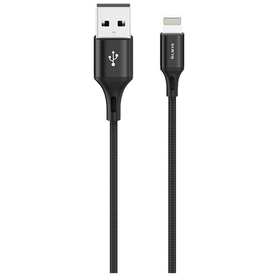 фото Кабель basic, usb 2.0 - lightning, 1.2м, 2.1a, черный, olmio