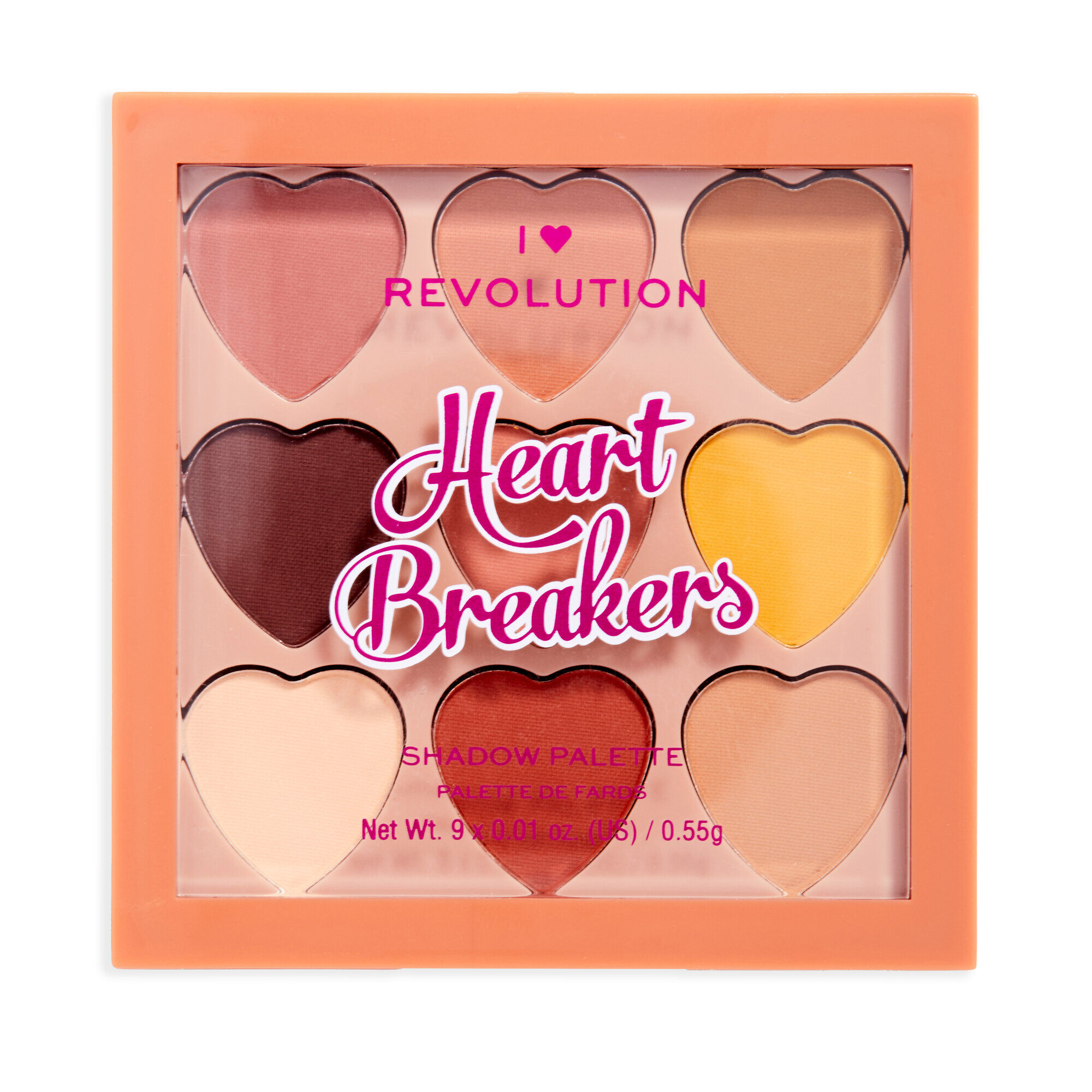 Палетка теней I Heart Revolution, Heart Breakers Plush палетка теней для век i heart revolution mini chocolate cherry 8 ов 10 2 г