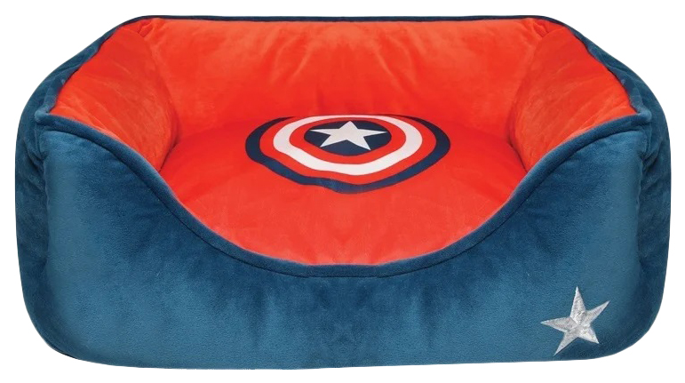 Лежанка Triol Marvel Marvel Капитан Америка прямоугольная для собак M: 61 х48 х18 см