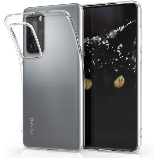 

Силиконовый чехол для Huawei P40 TPU 1мм Прозрачный глянцевый