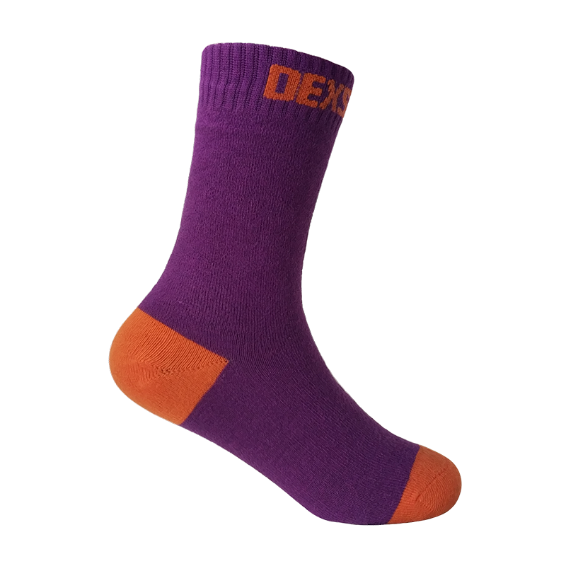 фото Носки детские dexshell ultra thin children socks l (20-22 см), пурпурный