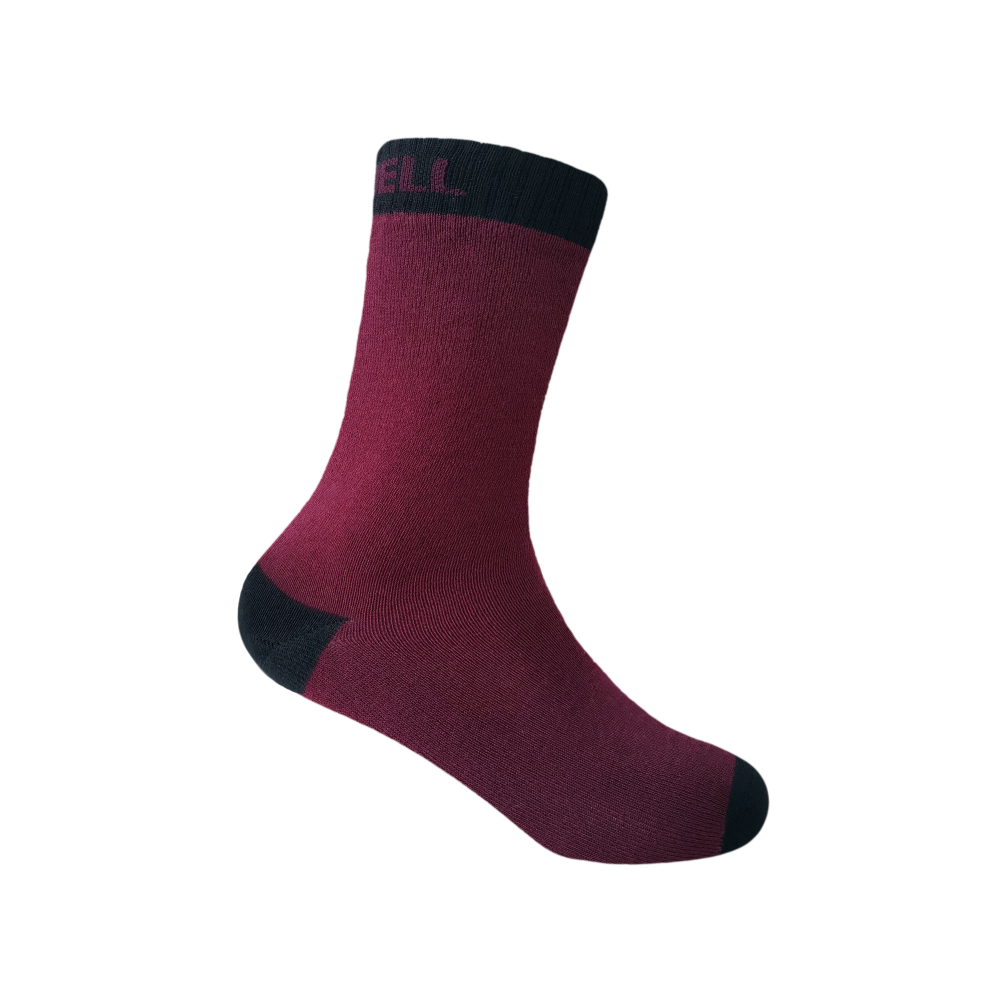 Носки детские DexShell Ultra Thin Children Socks M (18-20 см), бордовые детские сливки после загара floresan пантенол скорая помощь 75 мл
