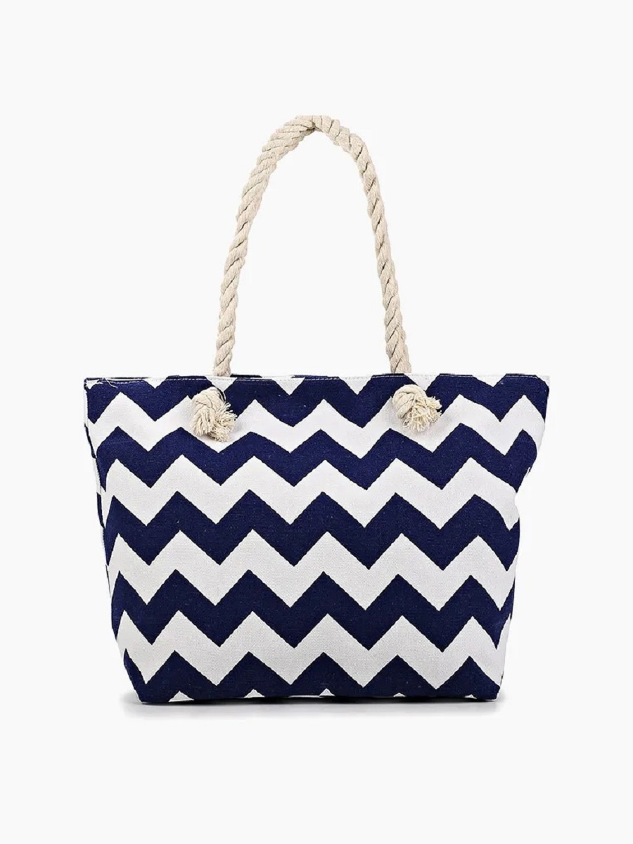Пляжная сумка женская Rosedena BAG-46-QZ-7414, темно-синий