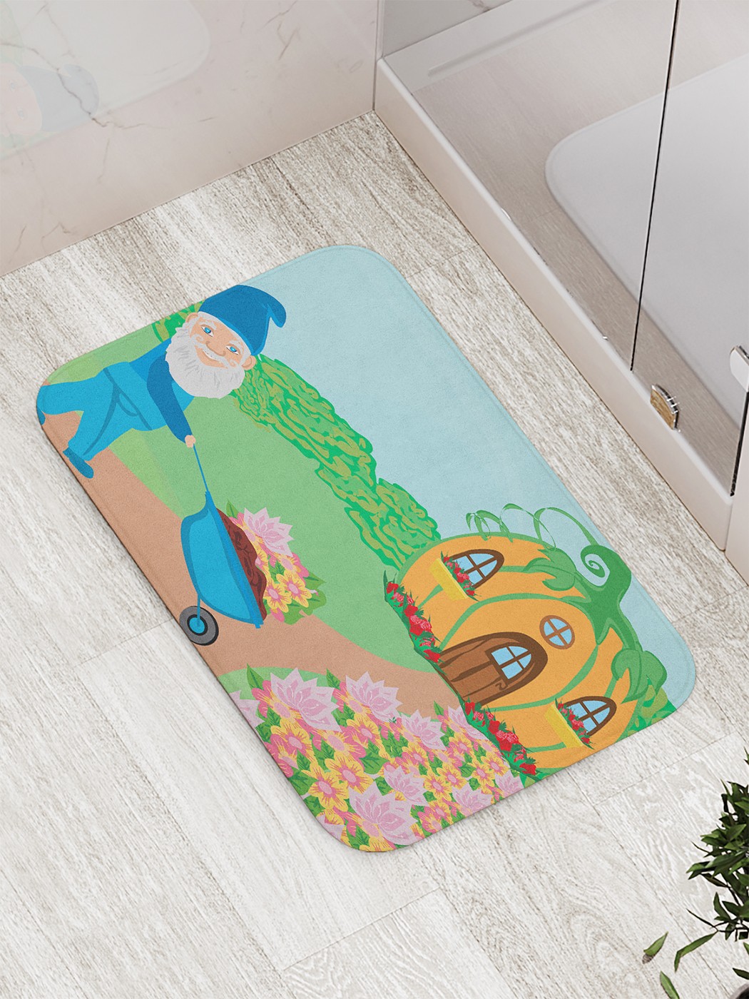 

bath_71390 Коврик противоскользящий для ванной, сауны, бассейна, 77х52 см