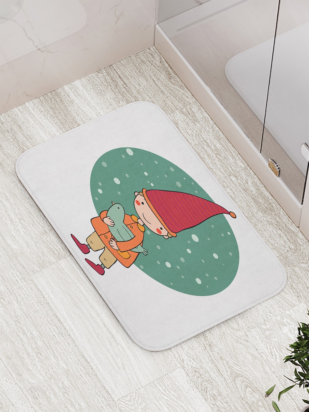 

bath_71389 Коврик противоскользящий для ванной, сауны, бассейна, 77х52 см