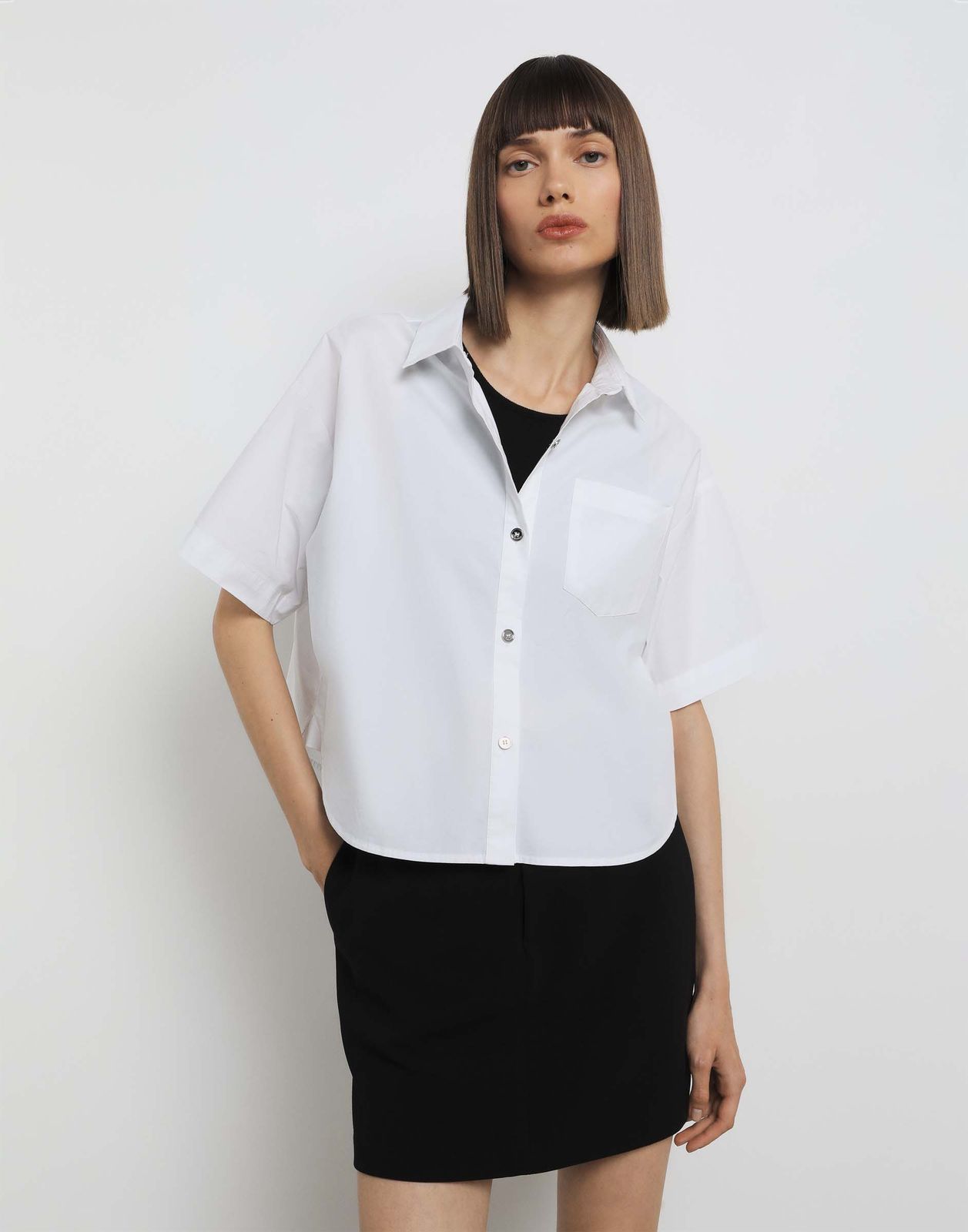 

Рубашка женская Gloria Jeans GWT003662 белый S/170, GWT003662