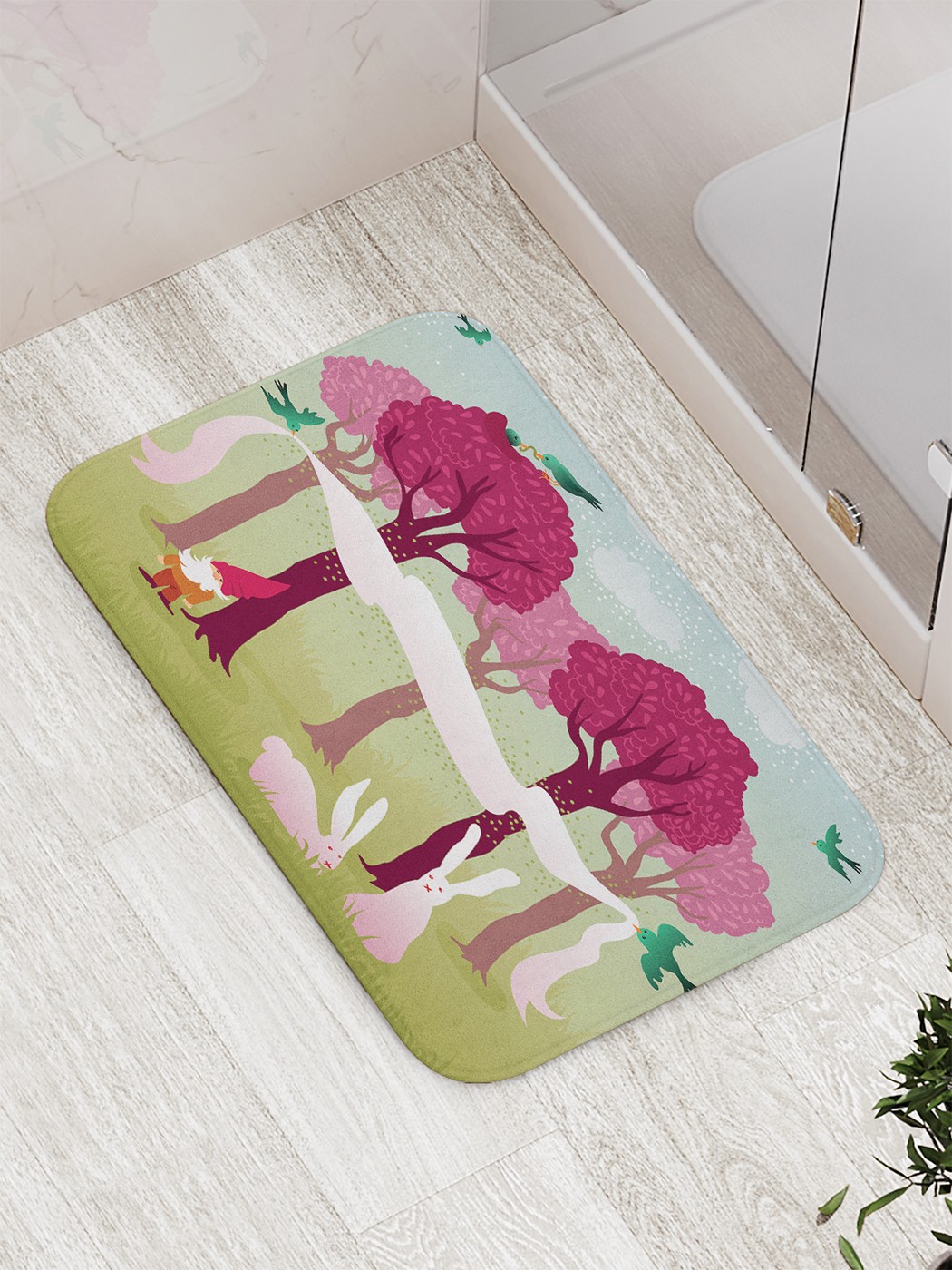 

bath_71379 Коврик противоскользящий для ванной, сауны, бассейна, 77х52 см