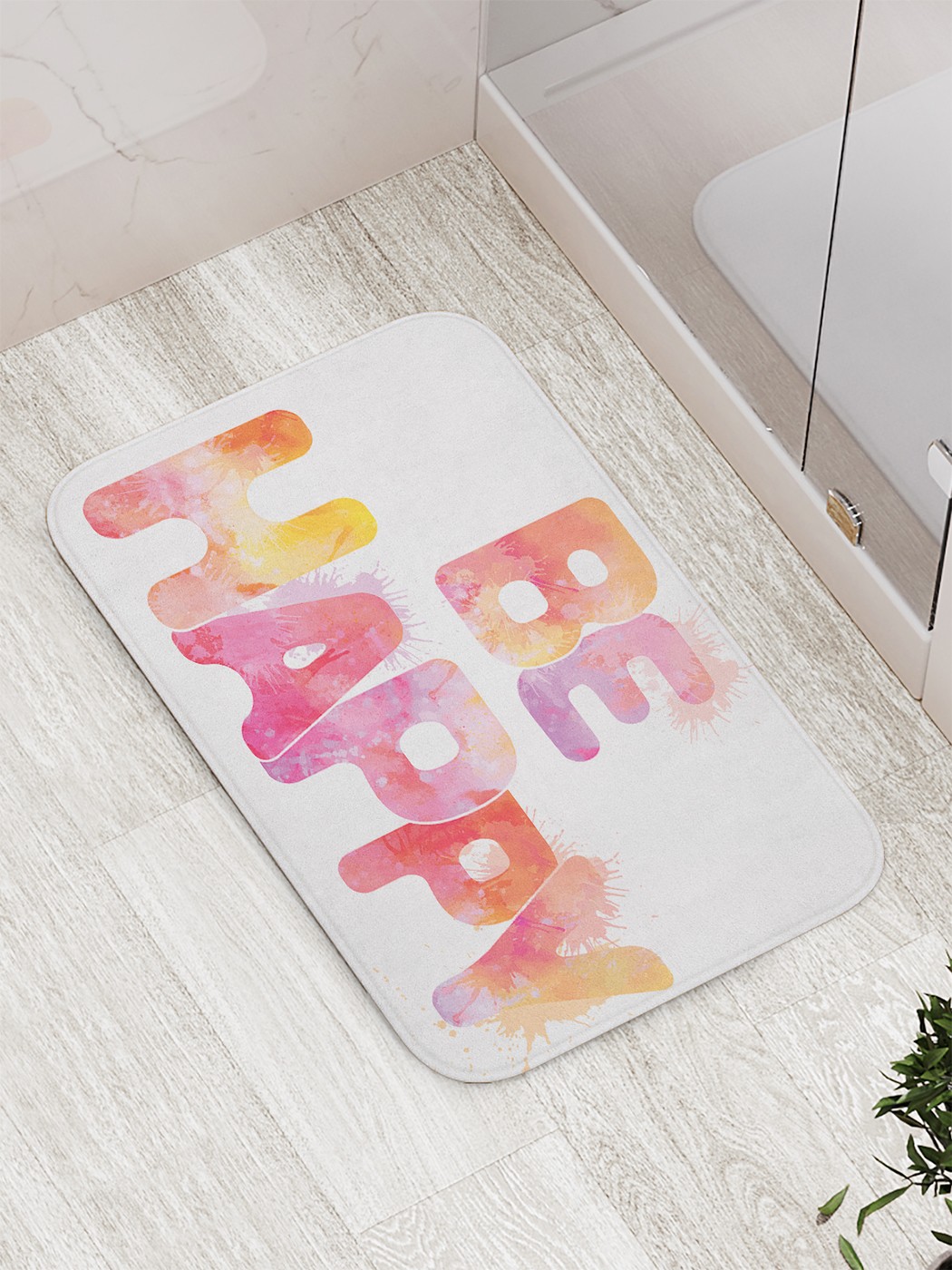 

bath_71313 Коврик противоскользящий для ванной, сауны, бассейна, 77х52 см