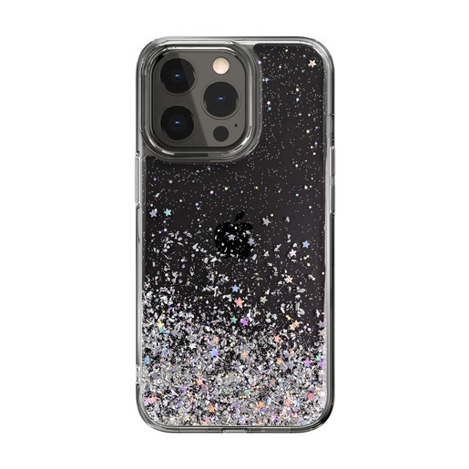 фото Чехол-накладка switcheasy starfield на заднюю сторону iphone 13 pro. цвет: прозрачный