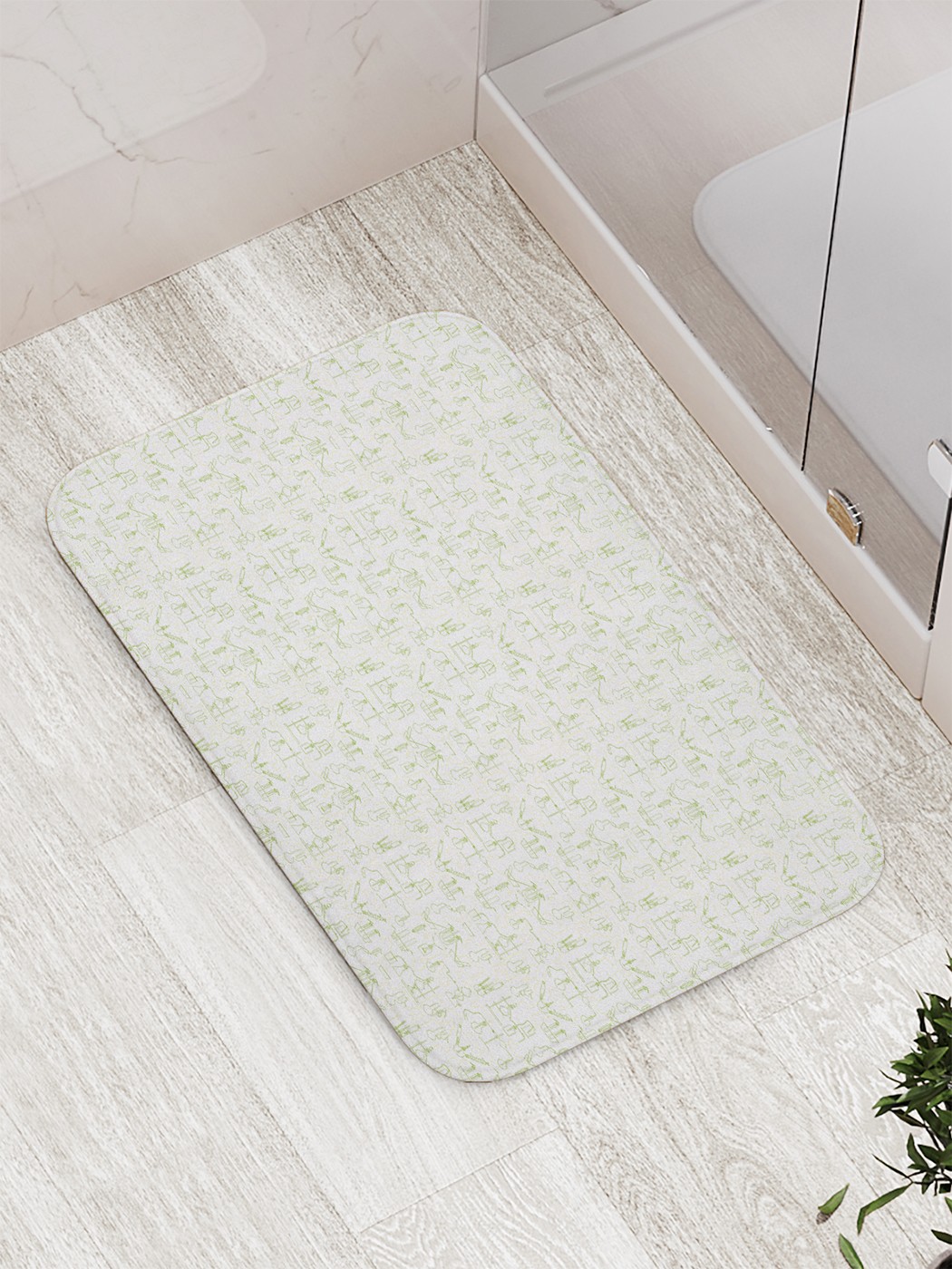 

bath_71243 Коврик противоскользящий для ванной, сауны, бассейна, 77х52 см