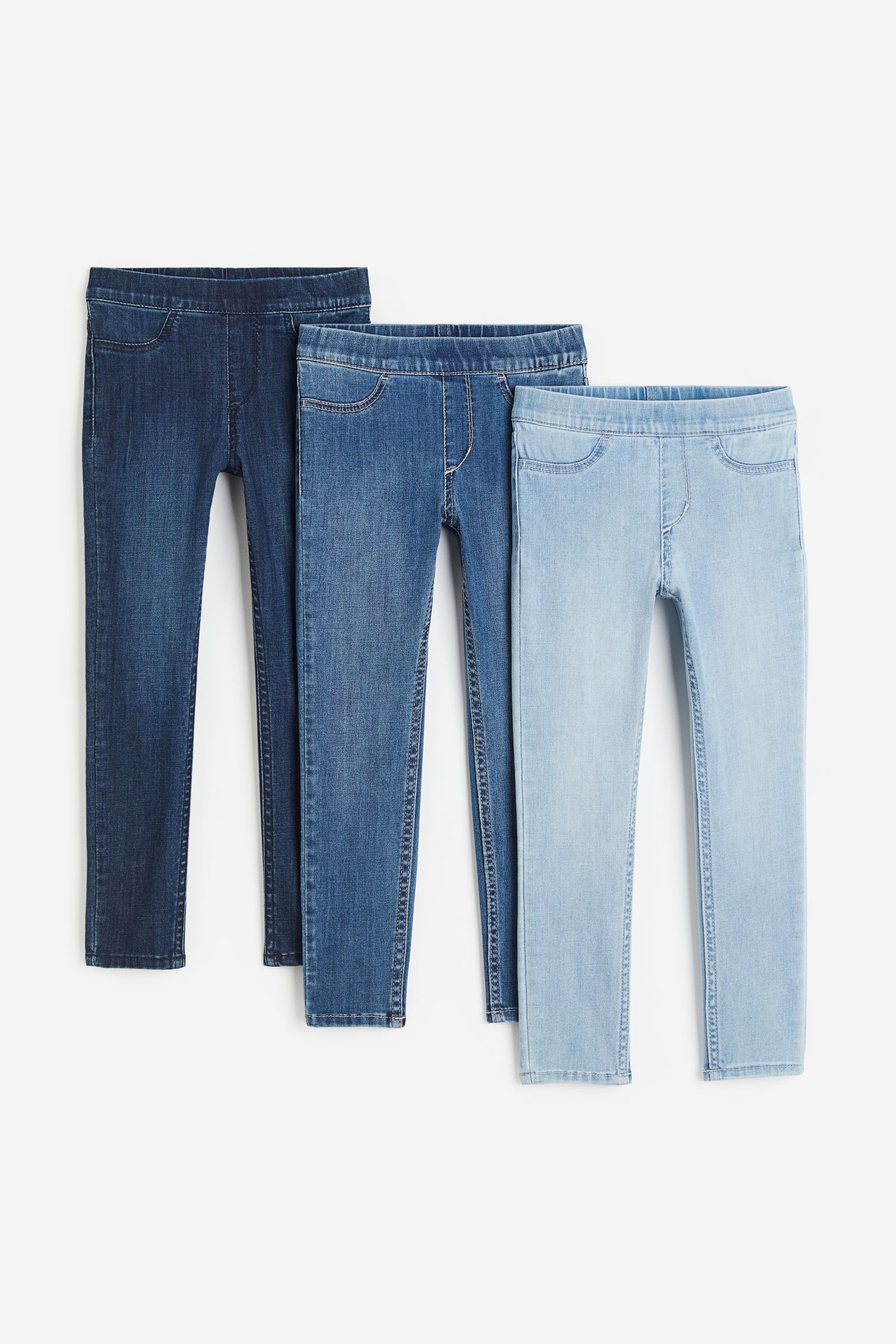 

3 пары джинсовых джеггинсов H&M 98 Синий/темно-синий (доставка из-за рубежа), 771296