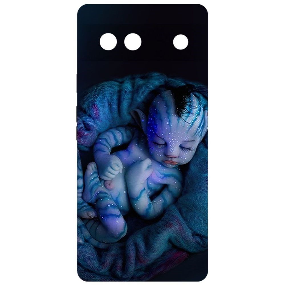 

Чехол-накладка Софт Аватар - Малышка для GOOGLE Pixel 6A, Черный