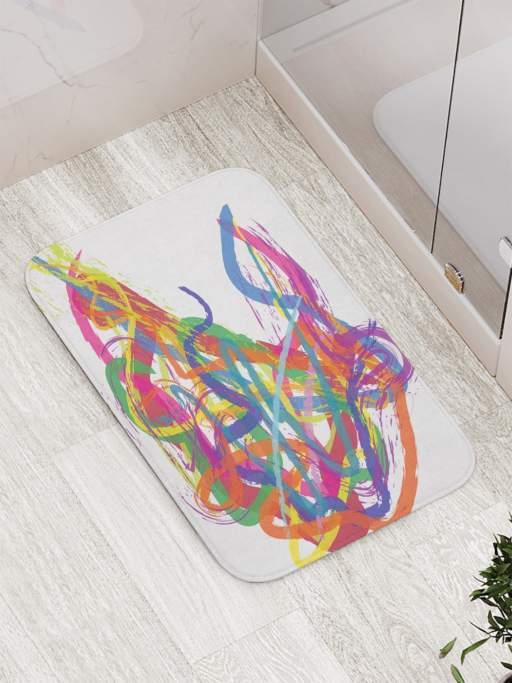 

bath_71177 Коврик противоскользящий для ванной, сауны, бассейна, 77х52 см