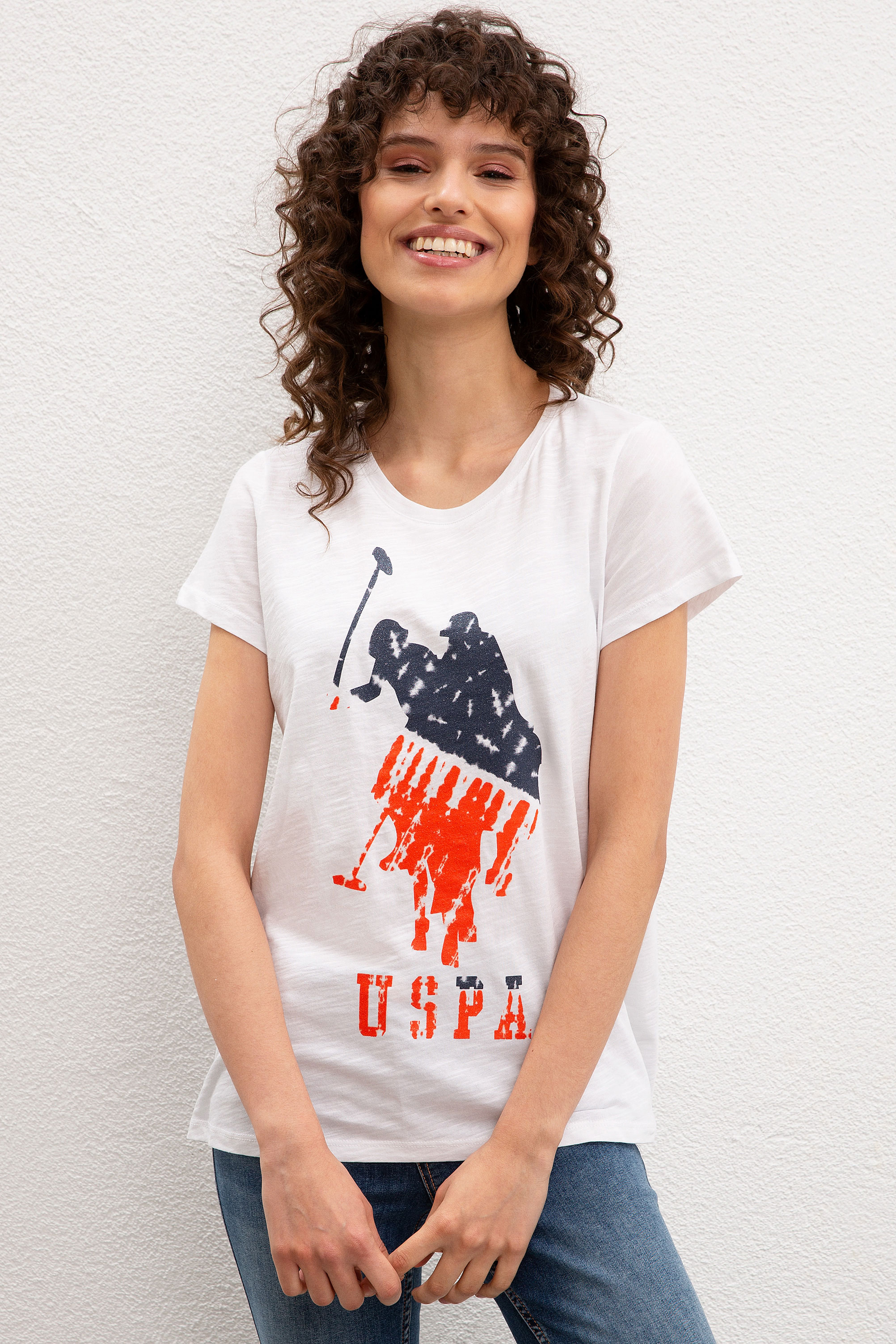 

Футболка женская U.S. POLO Assn. G082GL0110GRAM белая L, G082GL0110GRAM