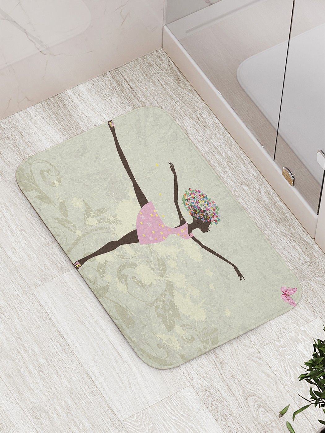

bath_71165 Коврик противоскользящий для ванной, сауны, бассейна, 77х52 см