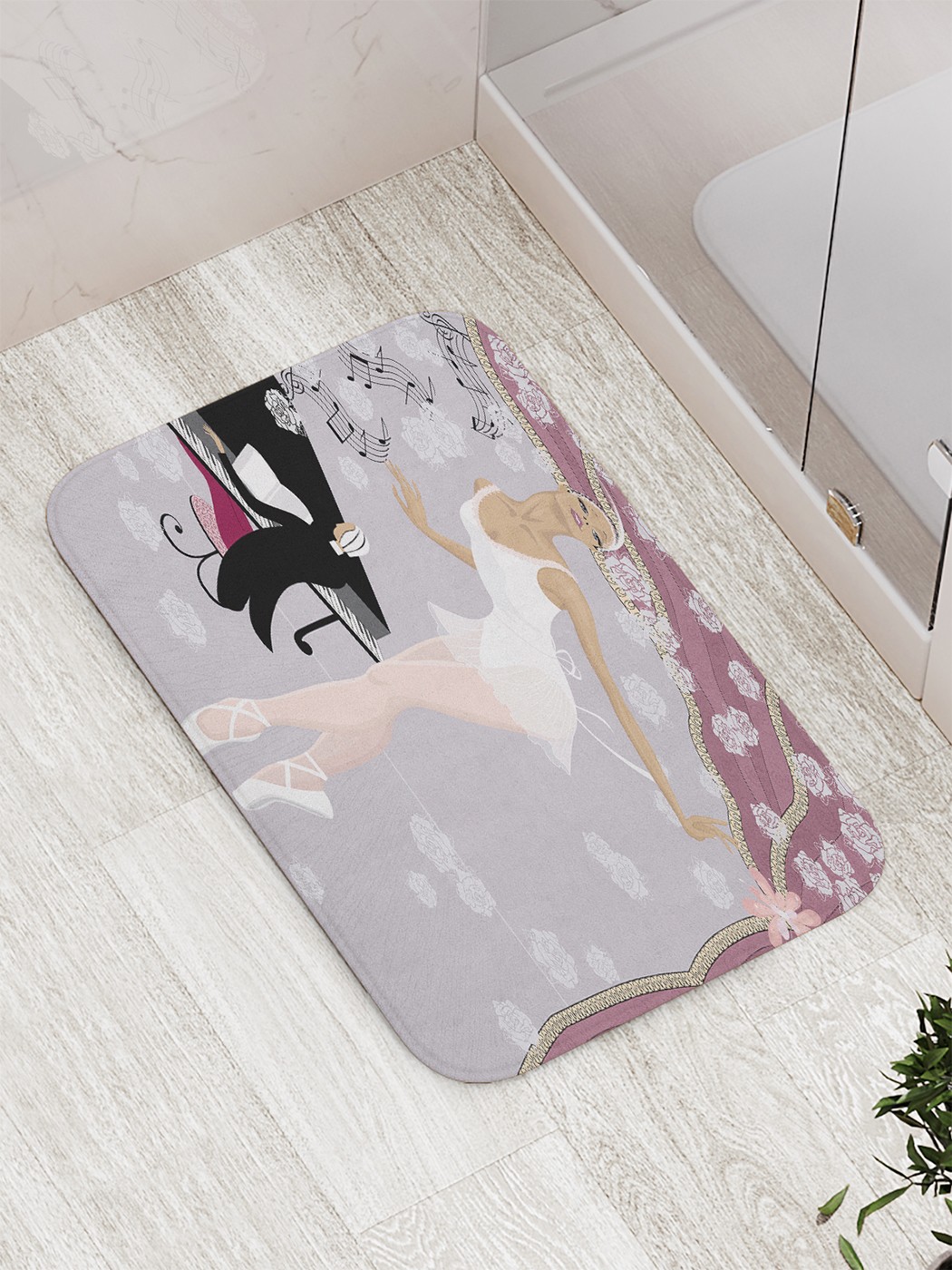 

bath_71159 Коврик противоскользящий для ванной, сауны, бассейна, 77х52 см