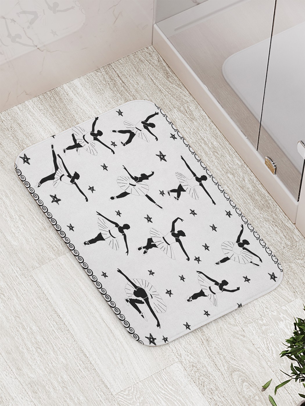 

bath_71155 Коврик противоскользящий для ванной, сауны, бассейна, 77х52 см