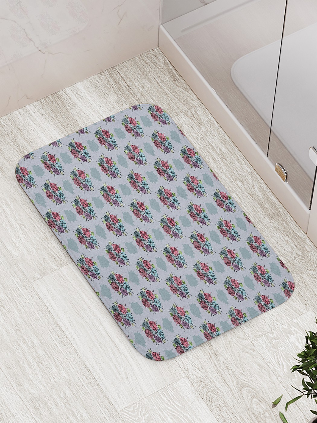 

bath_71136 Коврик противоскользящий для ванной, сауны, бассейна, 77х52 см