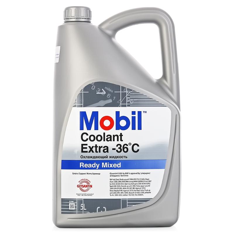 фото Антифриз mobil coolant extra готовый -36c 5 л 730913r mobil 730913r