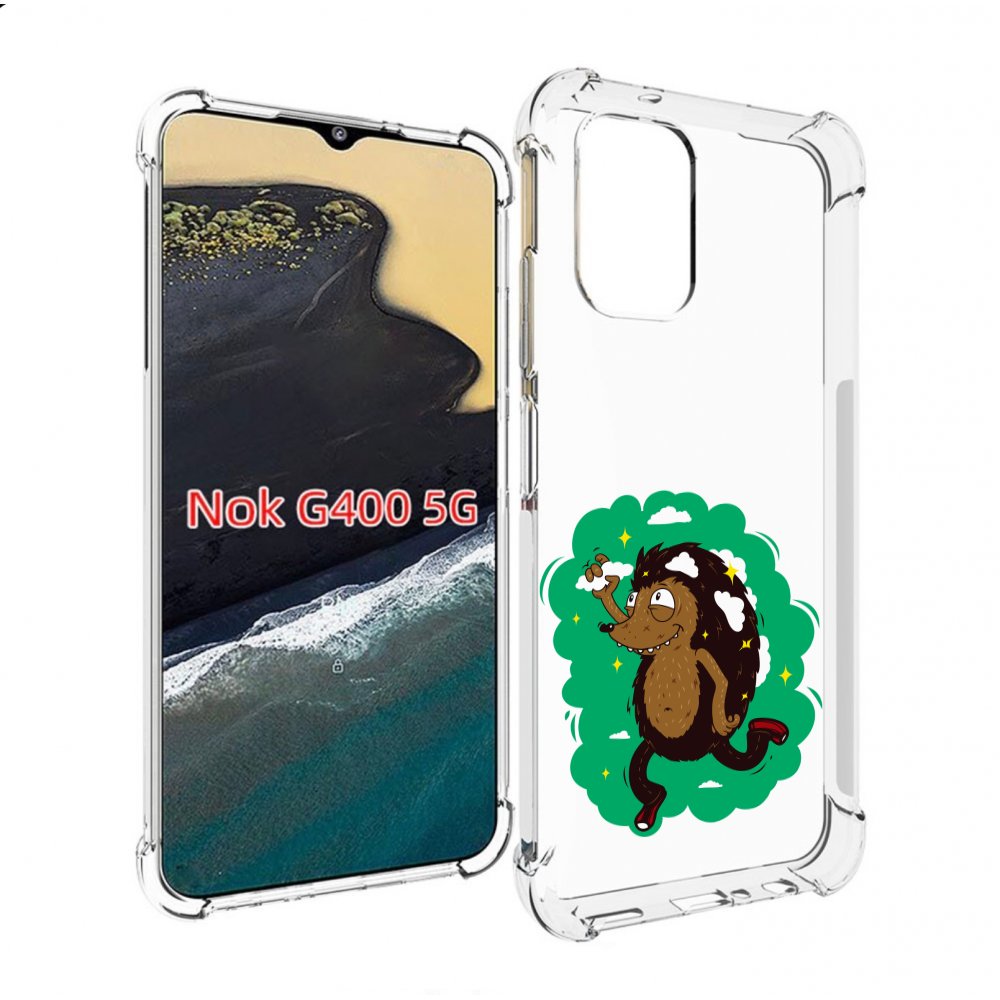 

Чехол MyPads Ежик в облаках для Nokia G400 5G, Прозрачный, Tocco