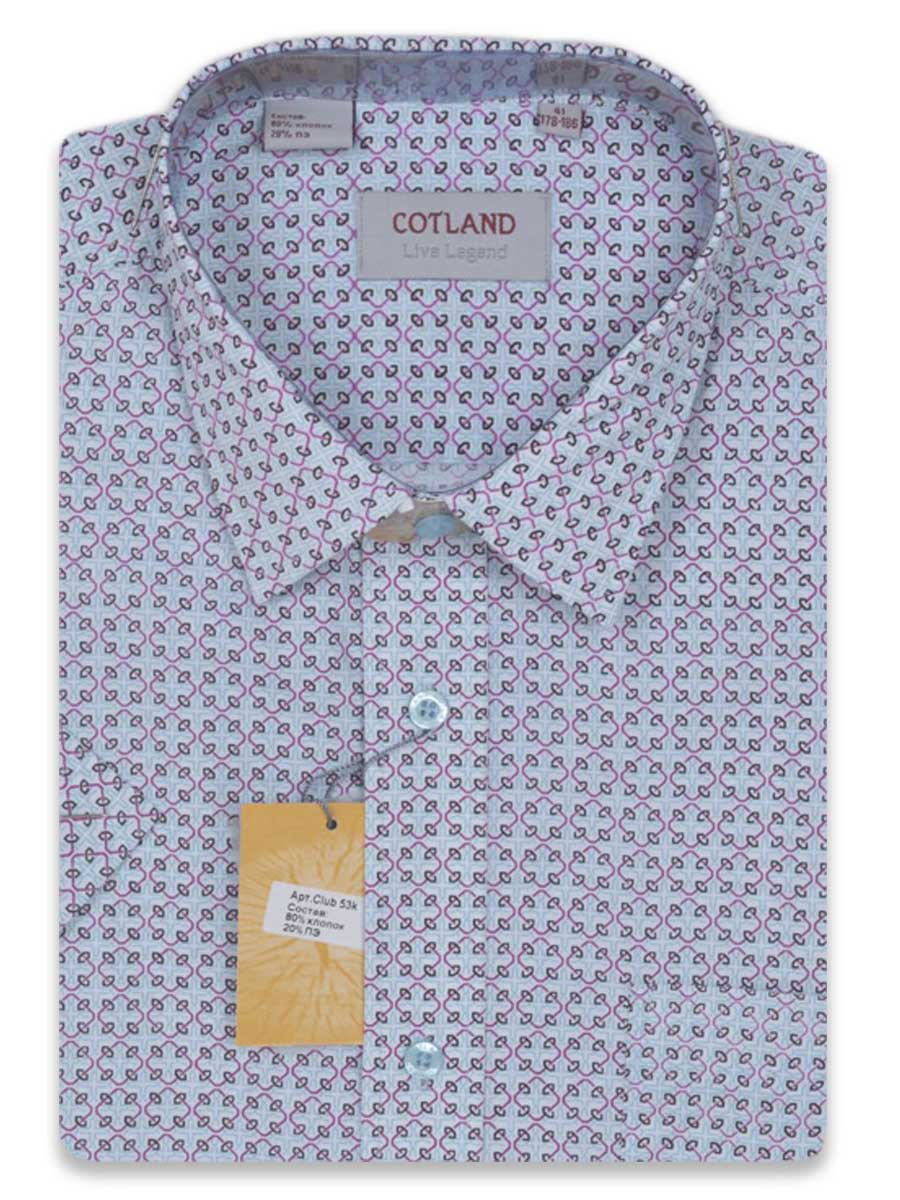 Рубашка мужская Cotland Club 53K голубая 41/178-186
