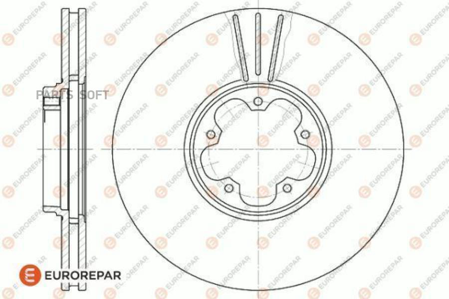 

EUROREPAR Диск тормозной FORD TRANSIT 2.3 16V 00, front, D=294x24