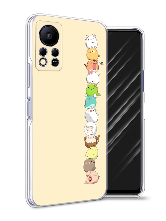 

Чехол Awog на Infinix HOT 11S NFC "Питомцы Чиби", Разноцветный, 3100950-2