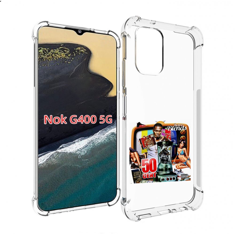 

Чехол MyPads 50 Cent - Retro 50 Cent Blends для Nokia G400 5G, Прозрачный, Tocco