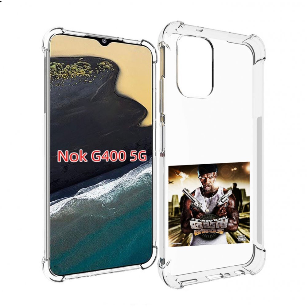 

Чехол MyPads 50 Cent - Gun Bros для Nokia G400 5G, Прозрачный, Tocco