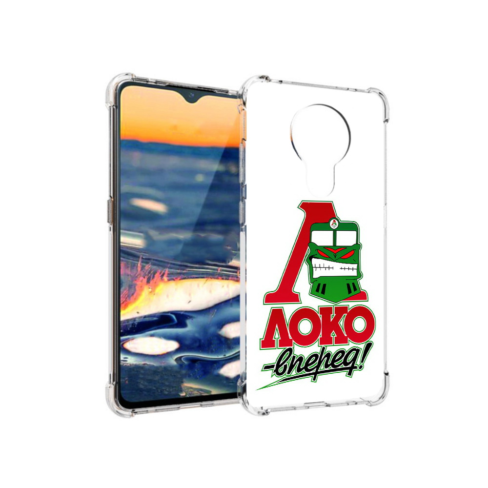 

Чехол MyPads Tocco для Nokia 5.3 ФК локо вперед (PT227052.106.181), Прозрачный, Tocco