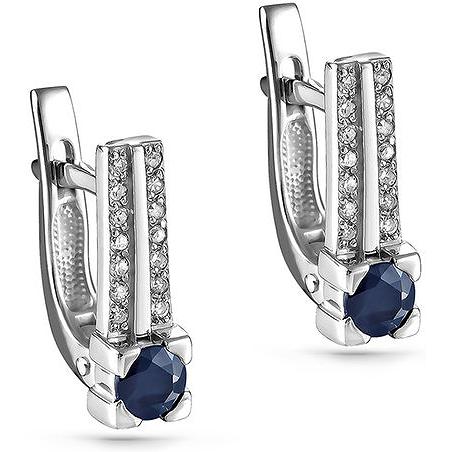 

Серьги женские из золота Kabarovsky 12-11089-1100, сапфир/бриллиант, 12-11089-1100