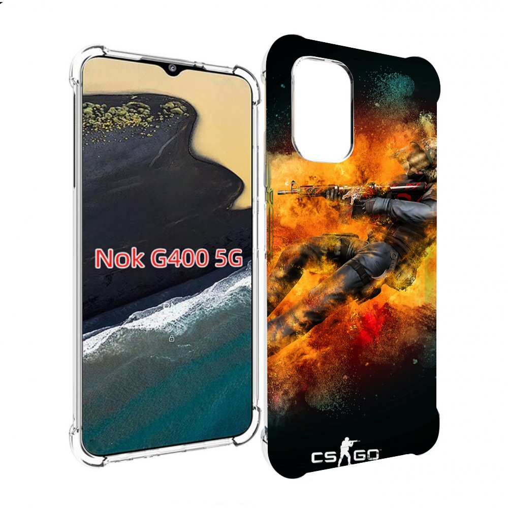 

Чехол MyPads CS-go Контр-террорист для Nokia G400 5G, Прозрачный, Tocco