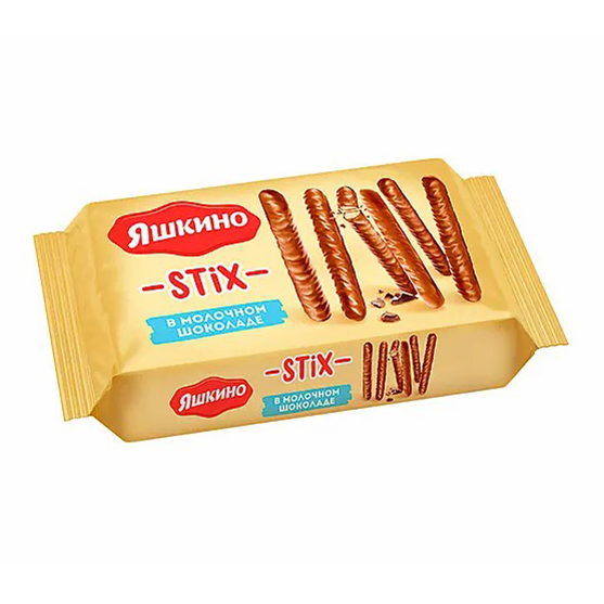 

Печенье Яшкино Stix в молочном шоколаде 130 г