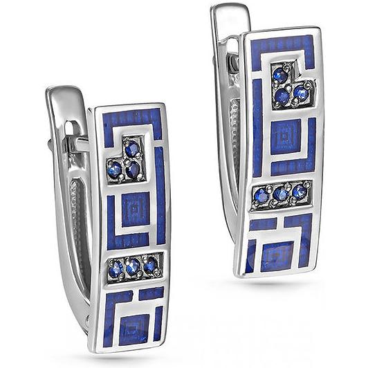 

Серьги женские из золота Kabarovsky 12-11260-1107, сапфир, 12-11260-1107