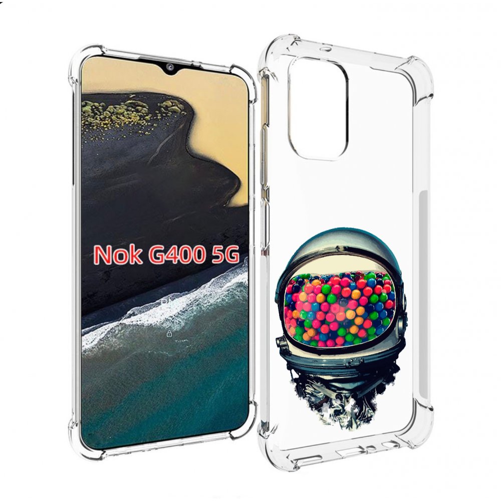 

Чехол MyPads шлем космонавта для Nokia G400 5G, Прозрачный, Tocco