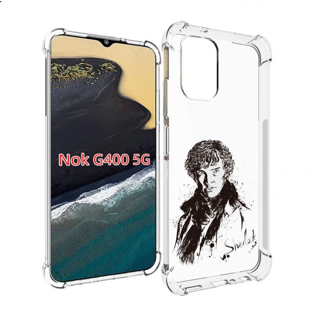 

Чехол MyPads шерлок холмс портрет для Nokia G400 5G, Прозрачный, Tocco