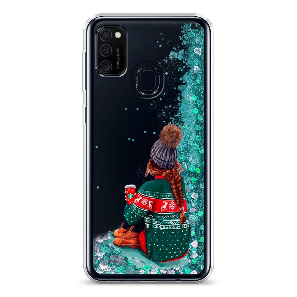 

Жидкий чехол с блестками "Winter dreams" на Samsung Galaxy M30s, 29895-1