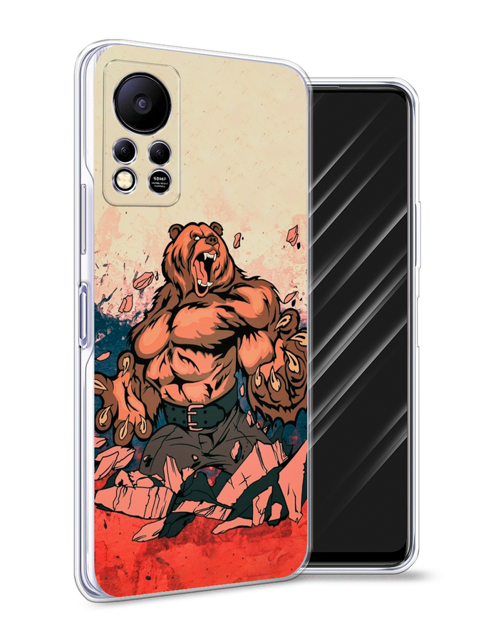 

Чехол Awog на Infinix HOT 11S NFC "Медведь с флагом РФ", Разноцветный, 3100950-2