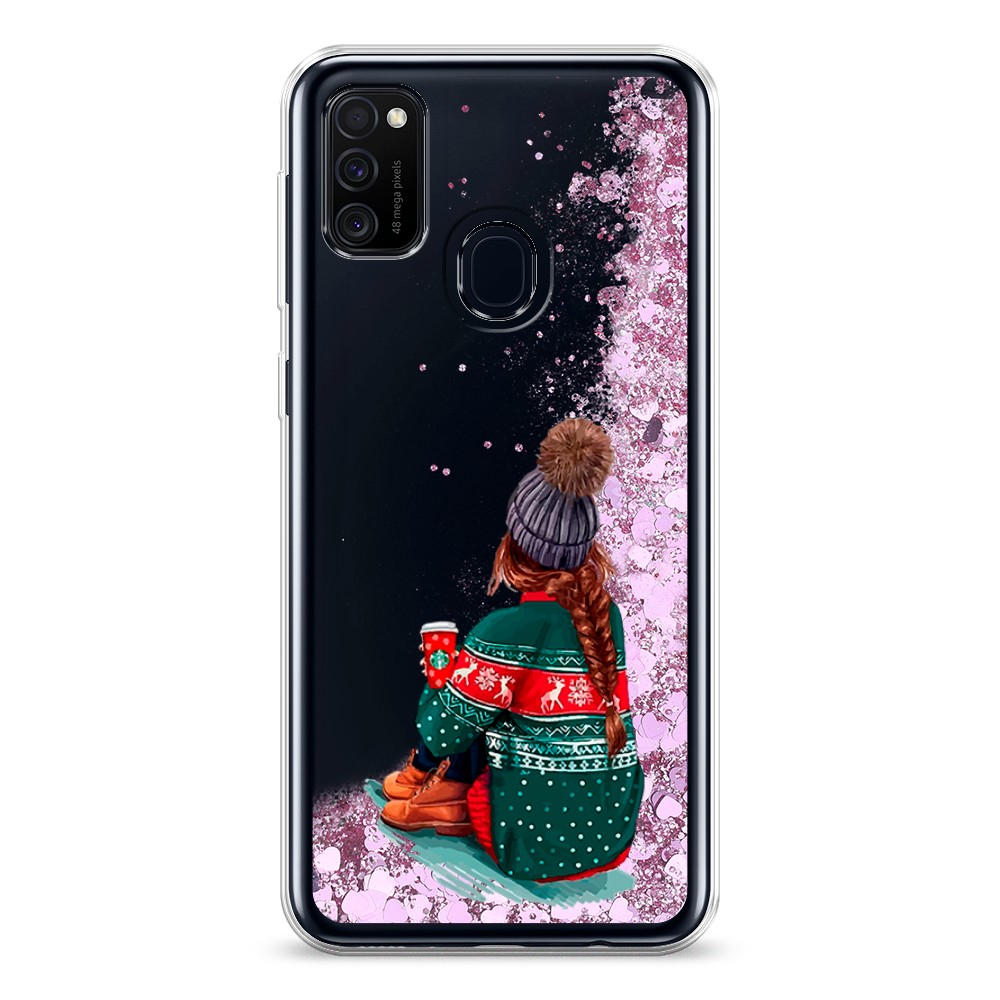 

Жидкий чехол с блестками "Winter dreams" на Samsung Galaxy M30s, 29894-1