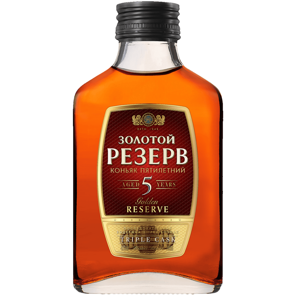 

Коньяк Золотой резерв 40% 0,1л фляжка