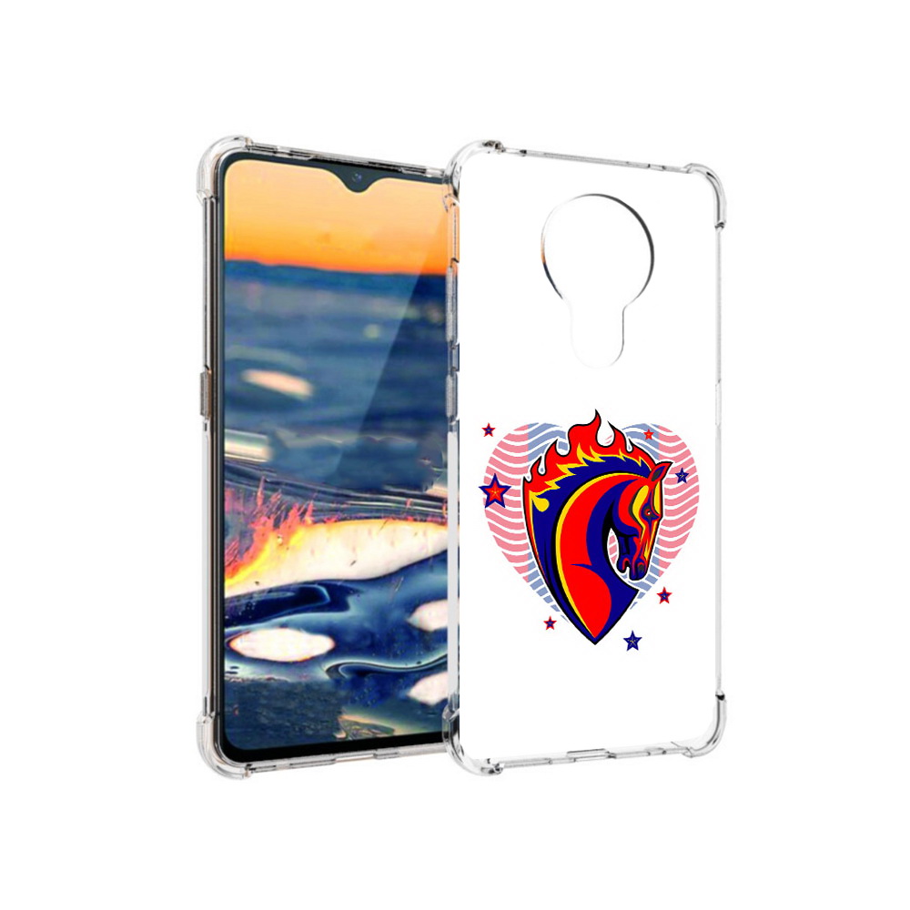 

Чехол MyPads Tocco для Nokia 5.3 ФК ЦСЛ Лошадь (PT227052.106.180), Прозрачный, Tocco