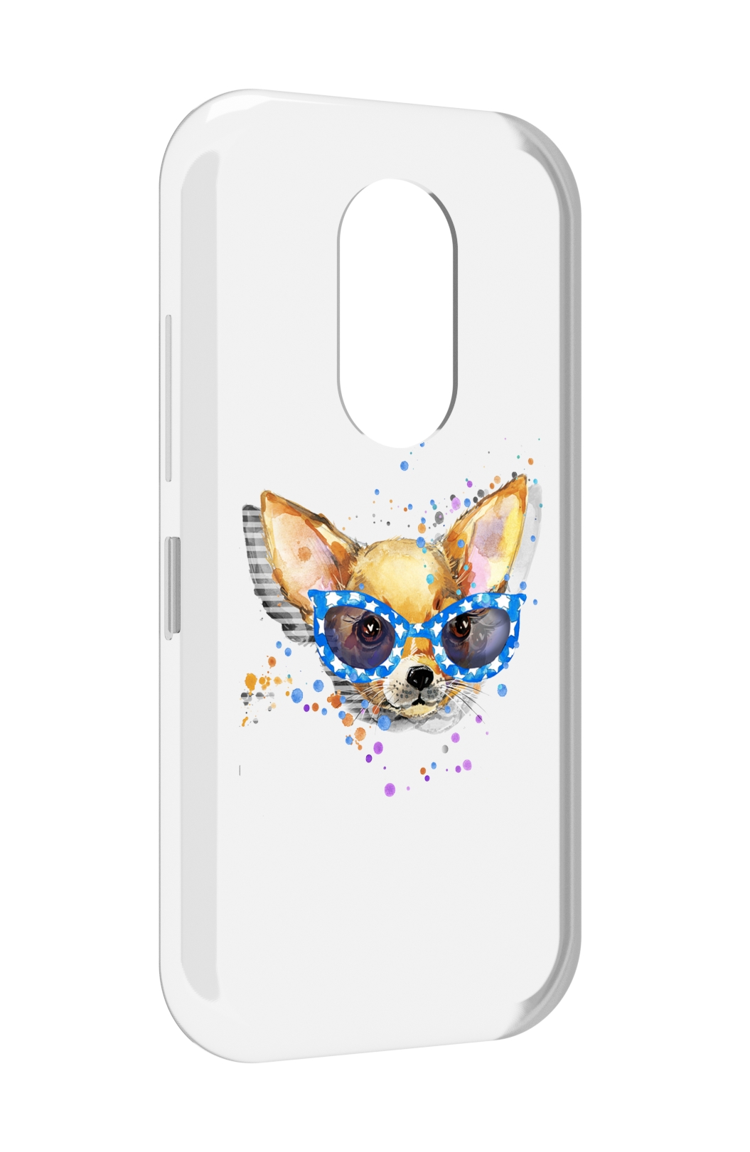 

Чехол MyPads чихуа-хуа в очках для Doogee S61 / S61 Pro, Прозрачный, Tocco
