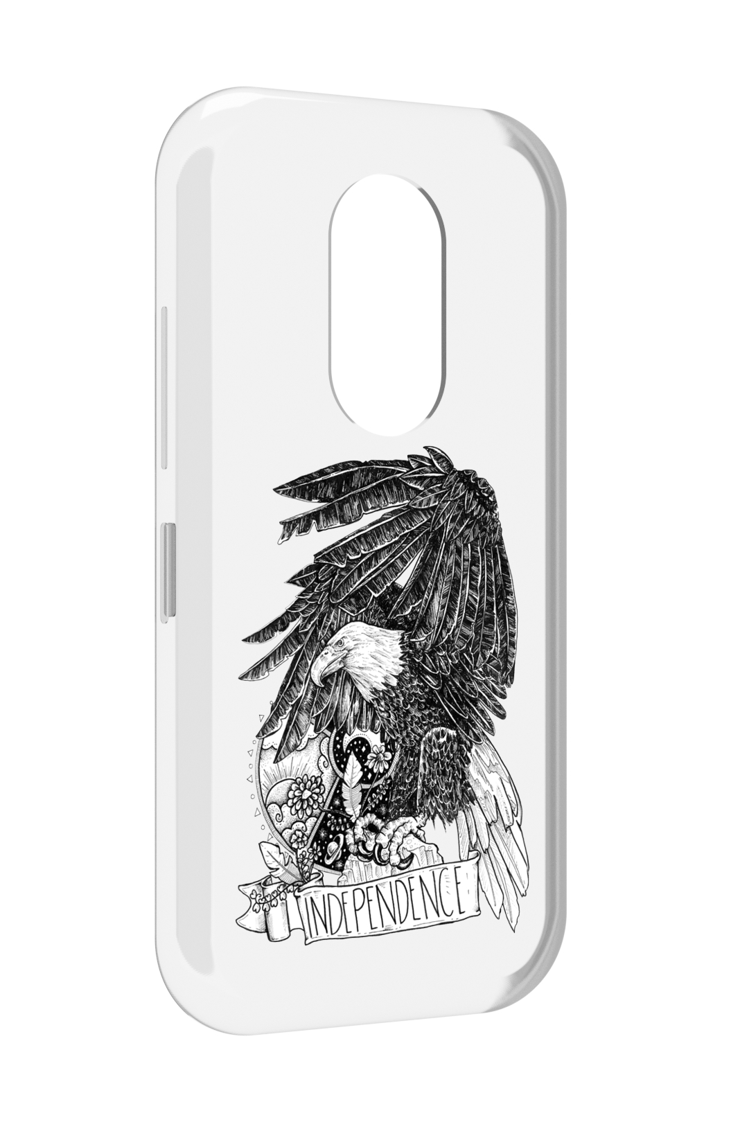 

Чехол MyPads черно белый сокол для Doogee S61 / S61 Pro, Прозрачный, Tocco