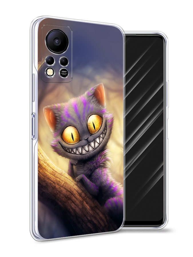 

Чехол Awog на Infinix HOT 11S NFC "Cheshire Cat", Фиолетовый;желтый, 3100950-1