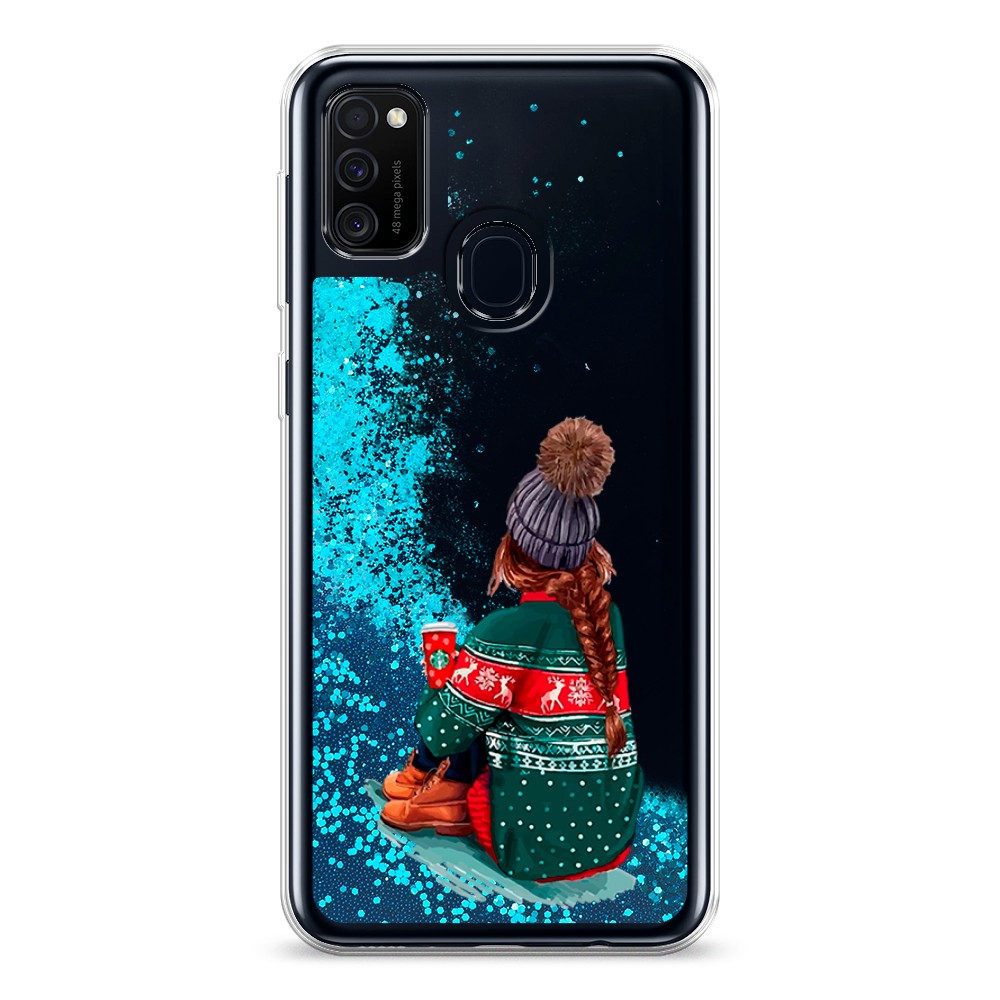 

Жидкий чехол с блестками "Winter dreams" на Samsung Galaxy M21, 29793-1