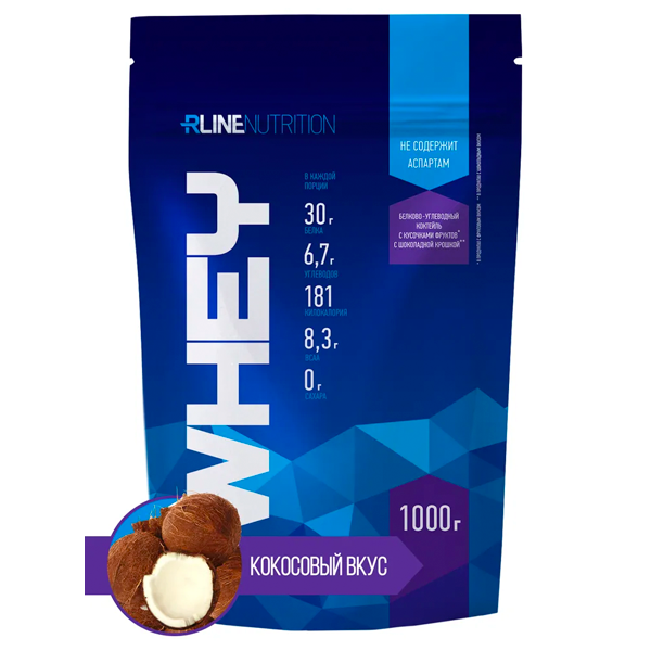 R-LINE Whey, 1000 g (кокос)
